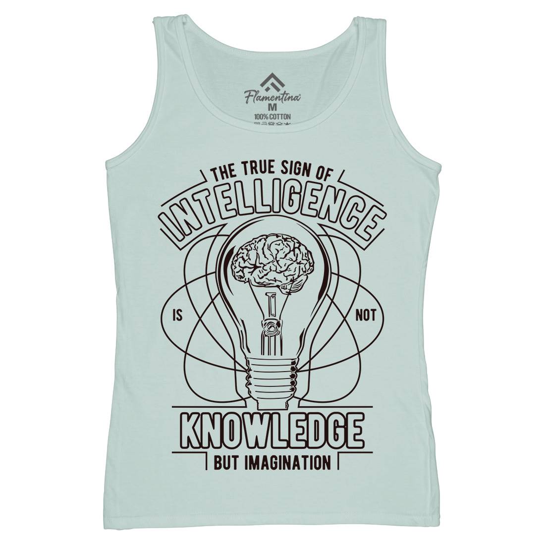 True Sign Of Intelligence Womens Organic Tank Top Vest Quotes A776