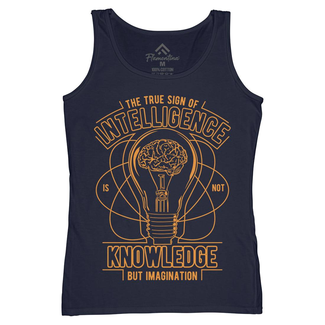 True Sign Of Intelligence Womens Organic Tank Top Vest Quotes A776