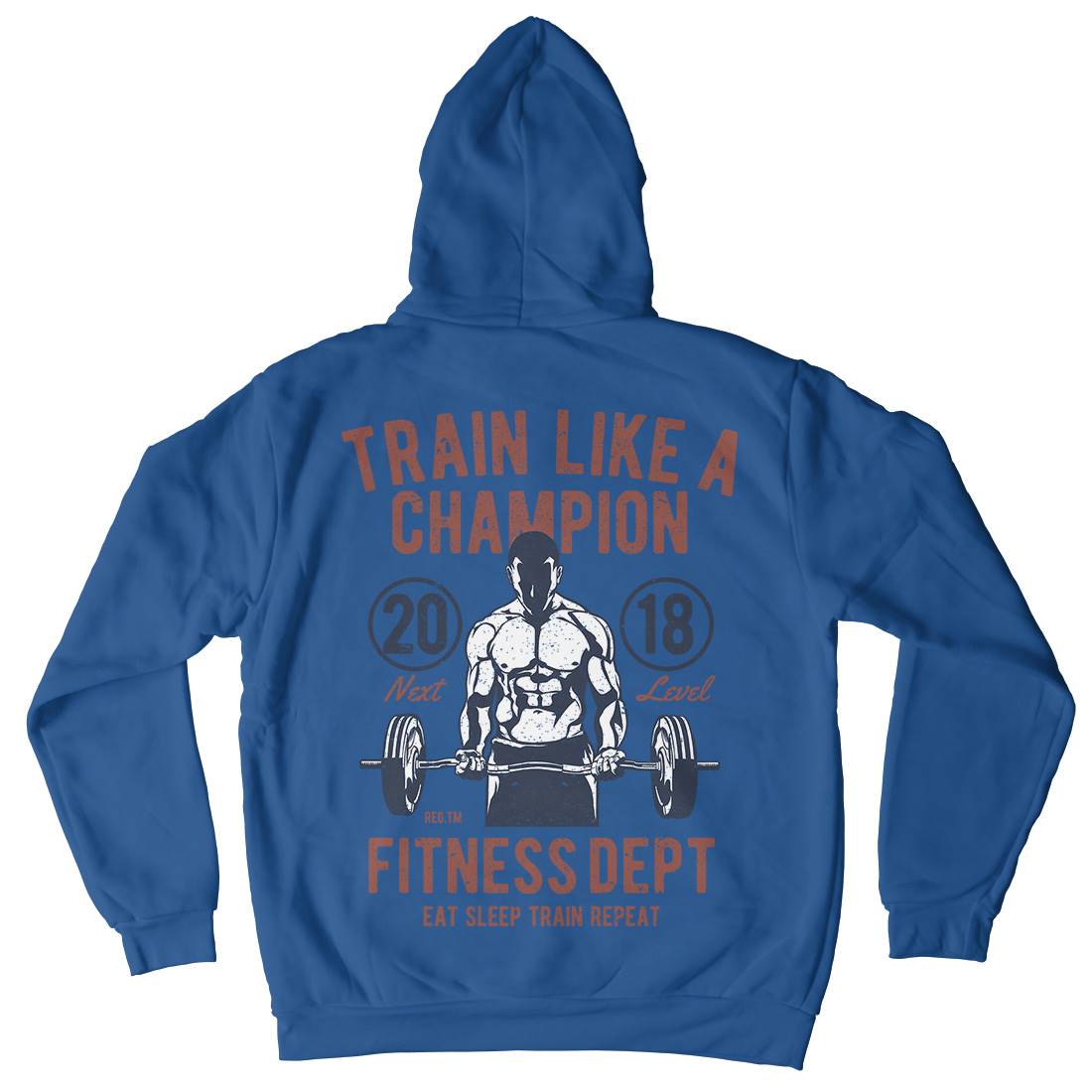 Train Like A Champion Mens Hoodie With Pocket Gym A779