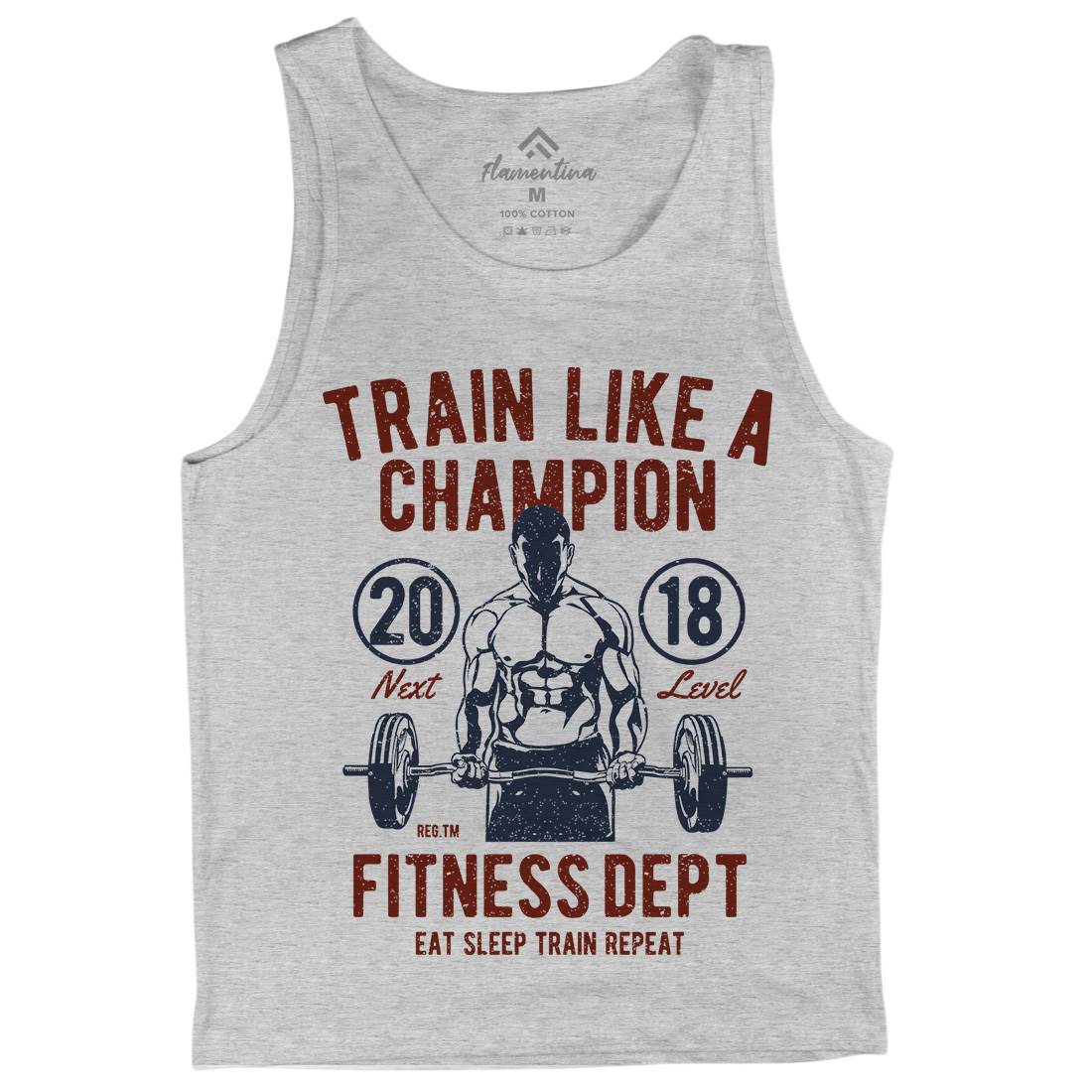 Train Like A Champion Mens Tank Top Vest Gym A779