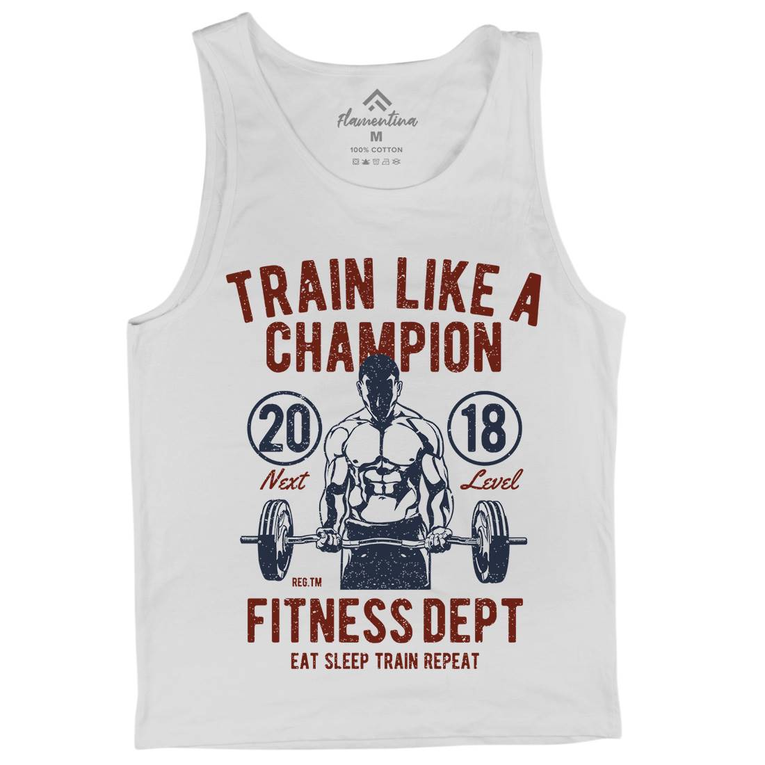 Train Like A Champion Mens Tank Top Vest Gym A779