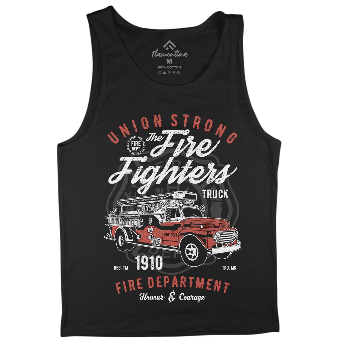 Union Strong Mens Tank Top Vest Firefighters A781