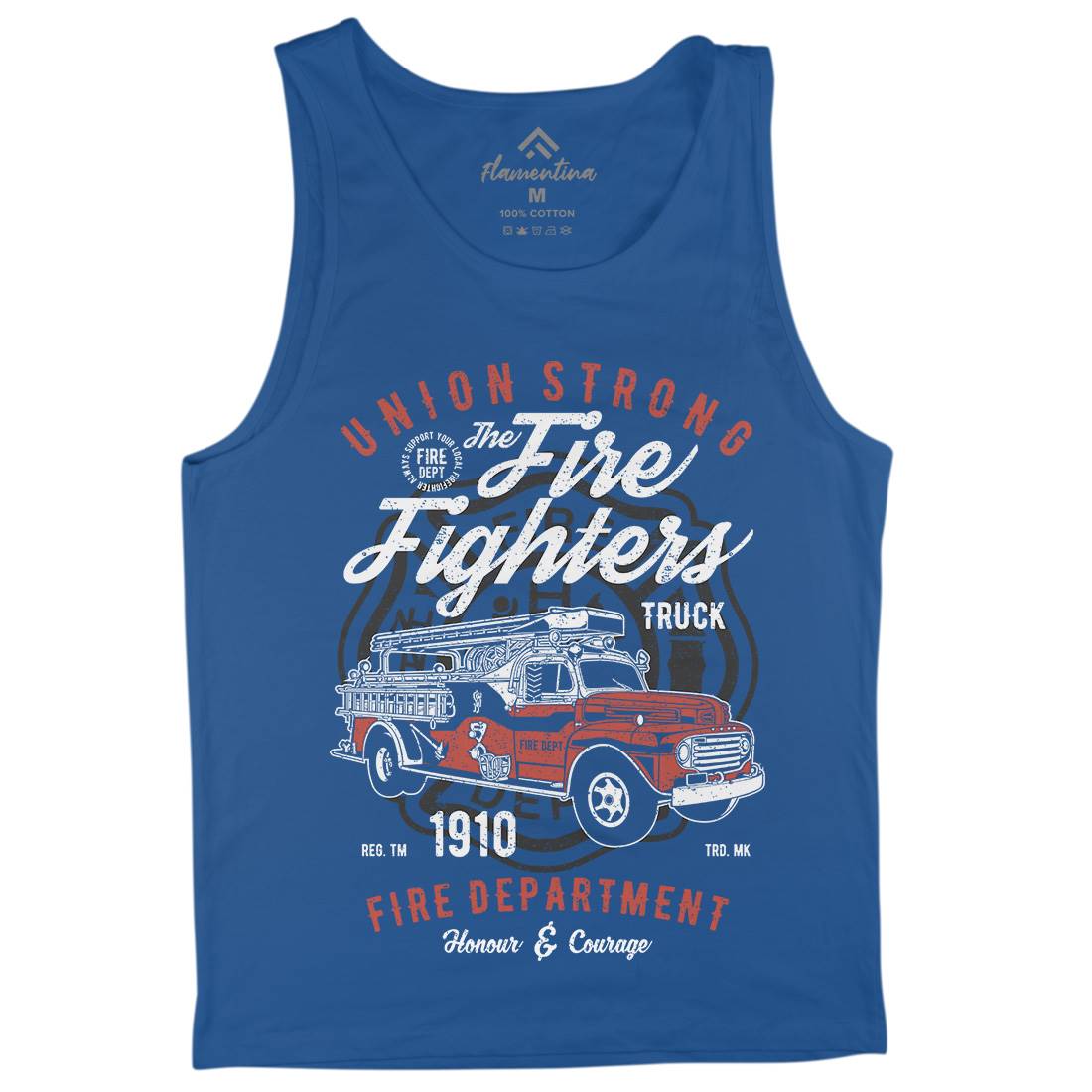 Union Strong Mens Tank Top Vest Firefighters A781