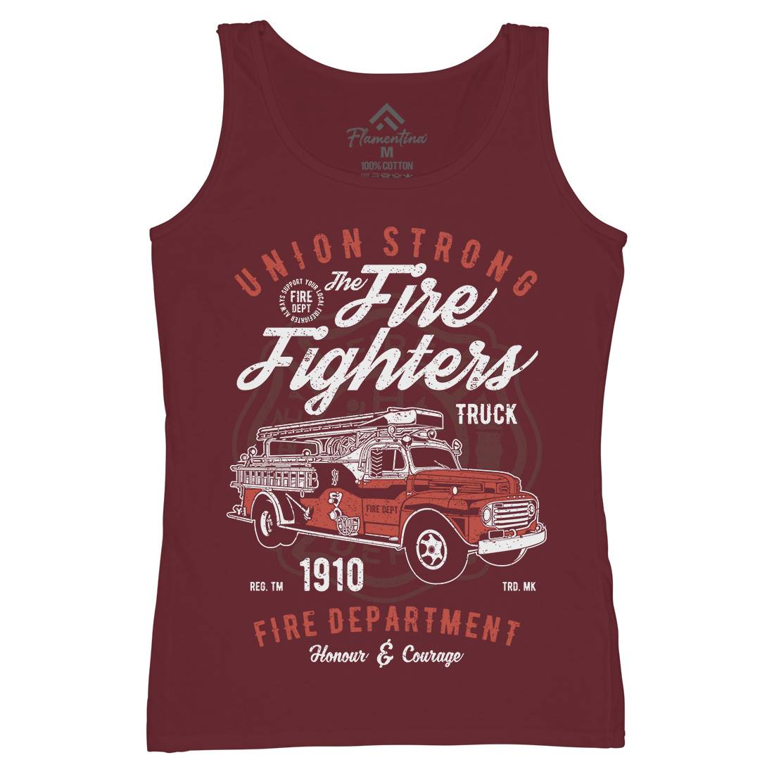 Union Strong Womens Organic Tank Top Vest Firefighters A781
