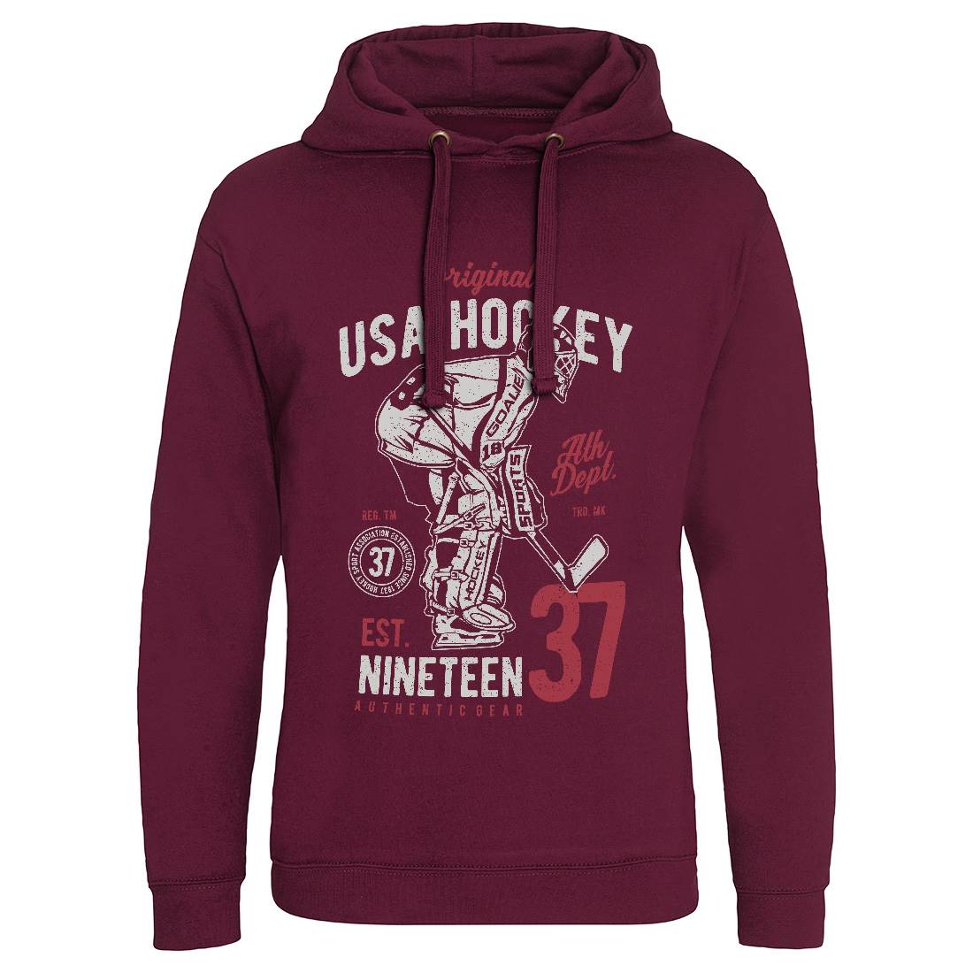 Hockey Tournament Mens Hoodie Without Pocket Sport A782