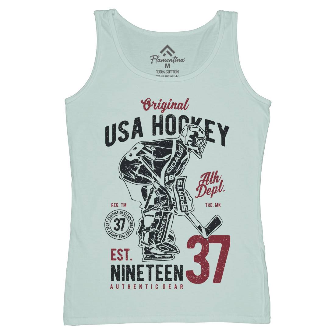 Hockey Tournament Womens Organic Tank Top Vest Sport A782