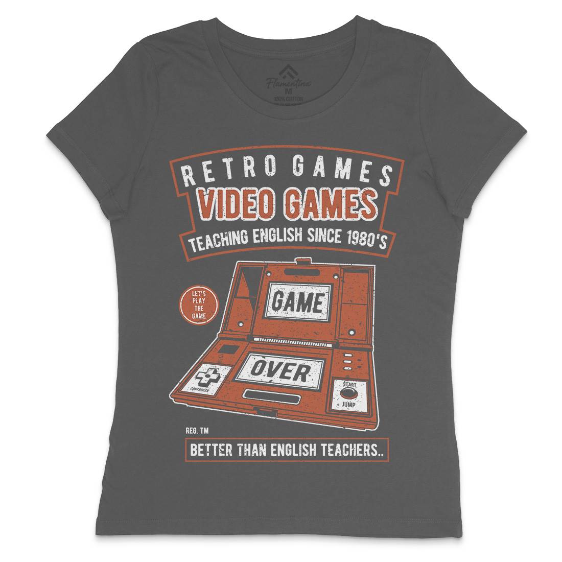 Video Games Womens Crew Neck T-Shirt Geek A783