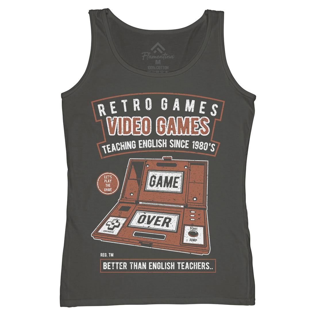 Video Games Womens Organic Tank Top Vest Geek A783