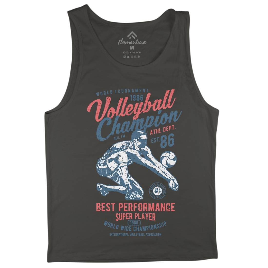 Volleyball Champion Mens Tank Top Vest Sport A789