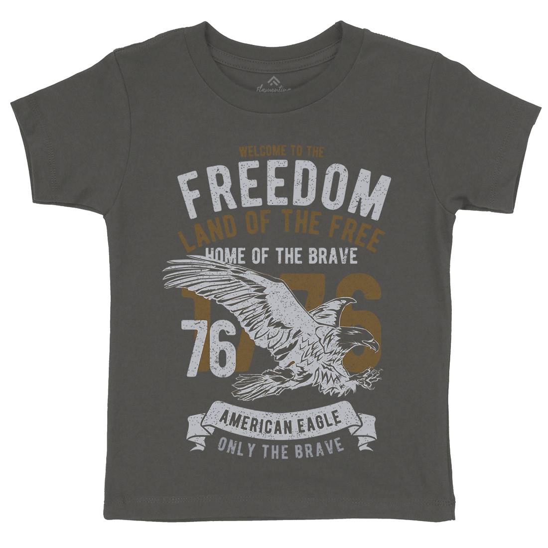 Welcome To The Freedom Kids Crew Neck T-Shirt Army A790