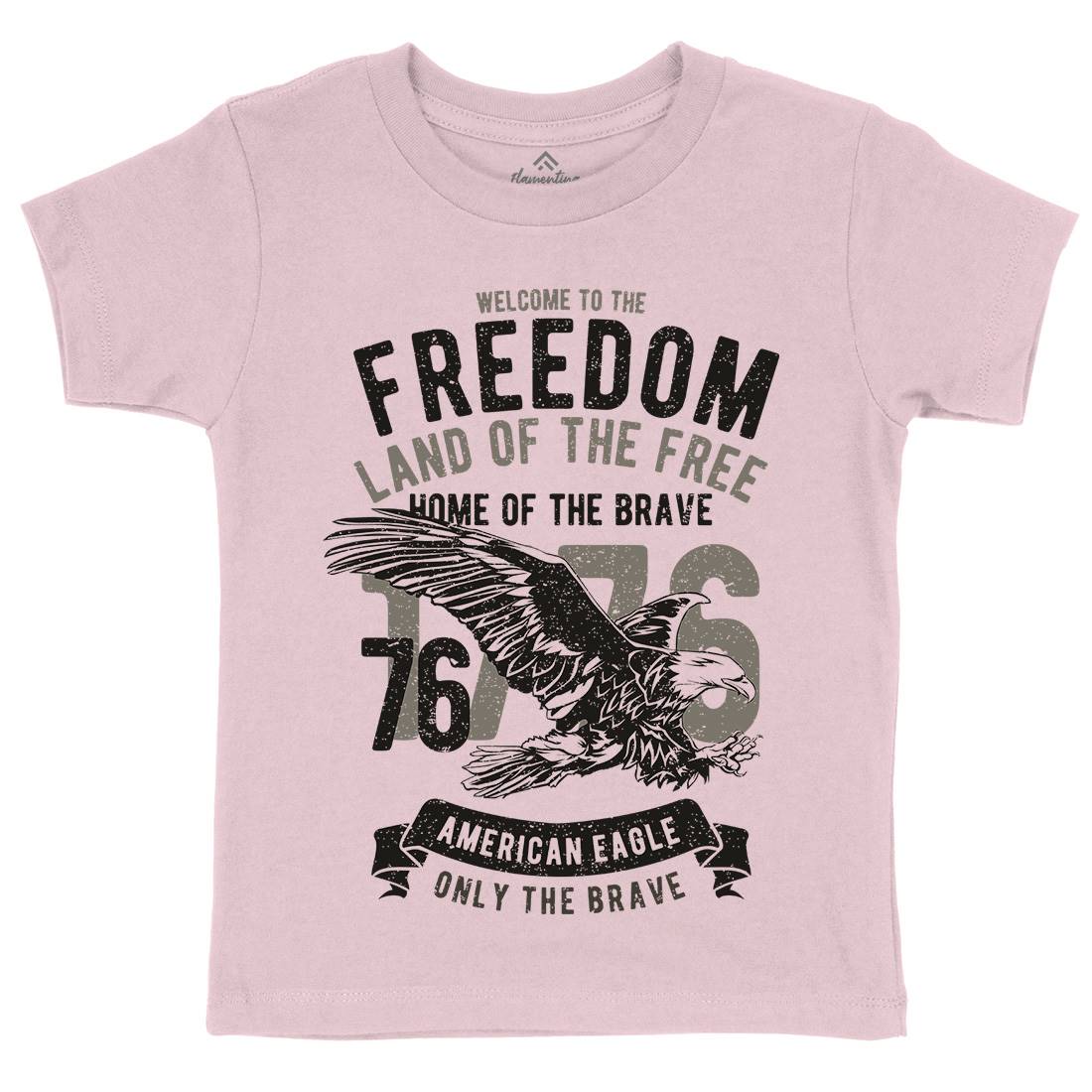 Welcome To The Freedom Kids Crew Neck T-Shirt Army A790