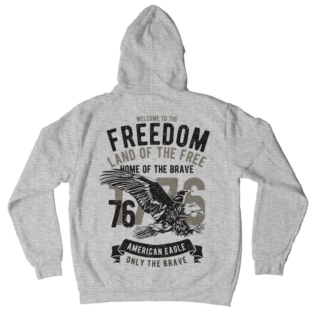 Welcome To The Freedom Mens Hoodie With Pocket Army A790