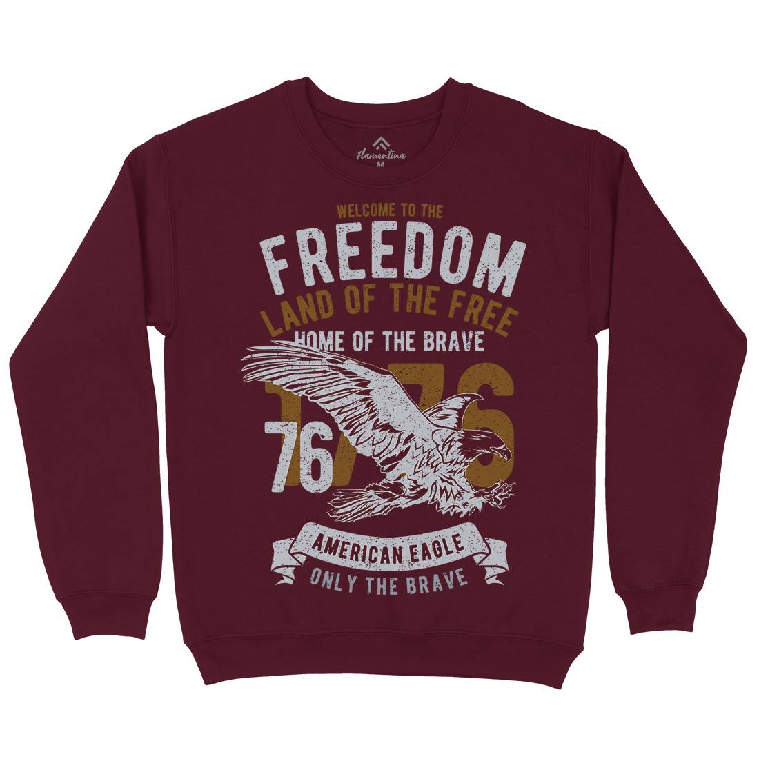 Welcome To The Freedom Mens Crew Neck Sweatshirt Army A790