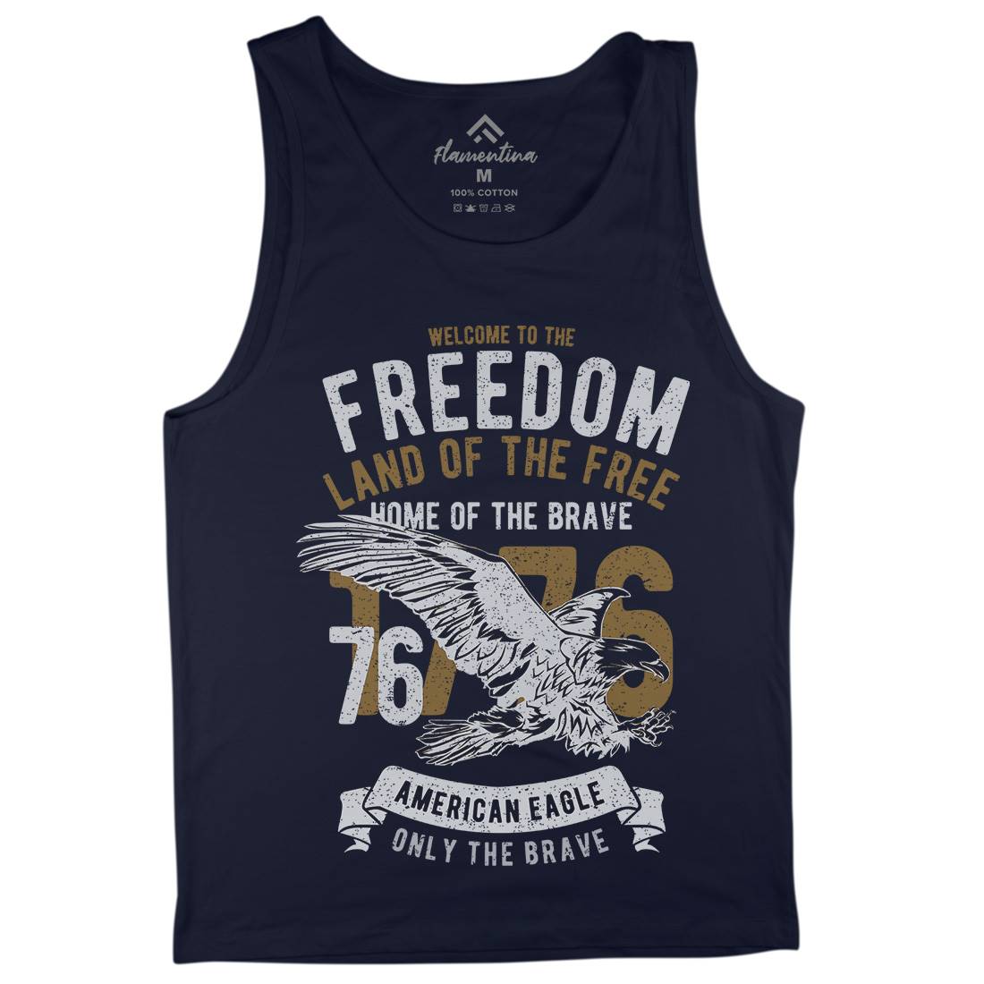 Welcome To The Freedom Mens Tank Top Vest Army A790
