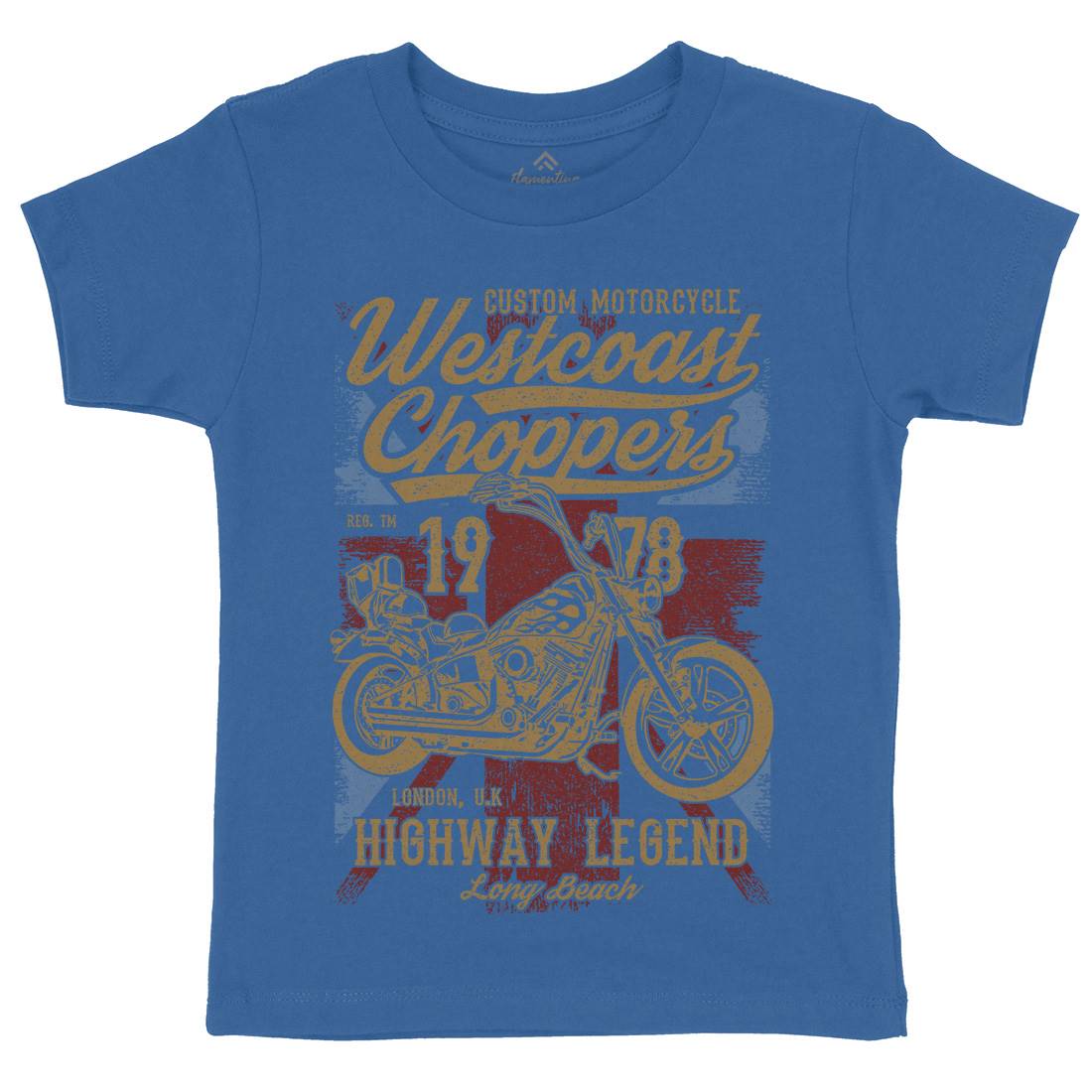 Westcoast Choppers Kids Organic Crew Neck T-Shirt Motorcycles A791