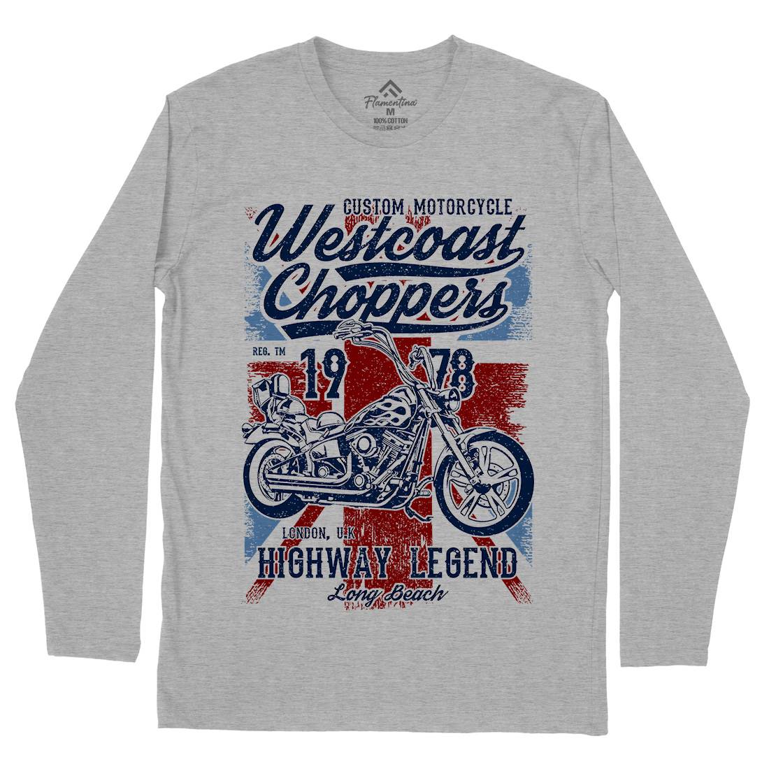 Westcoast Choppers Mens Long Sleeve T-Shirt Motorcycles A791