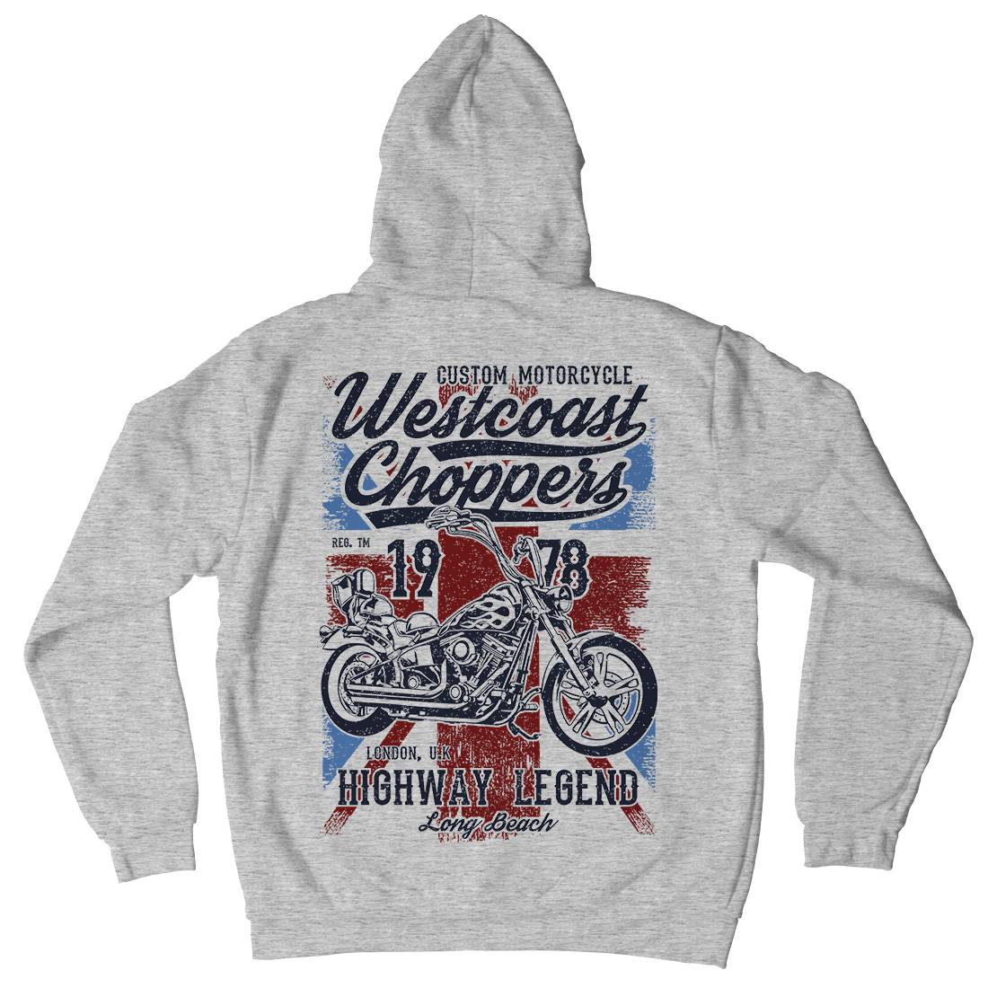 Westcoast Choppers Mens Hoodie With Pocket Motorcycles A791