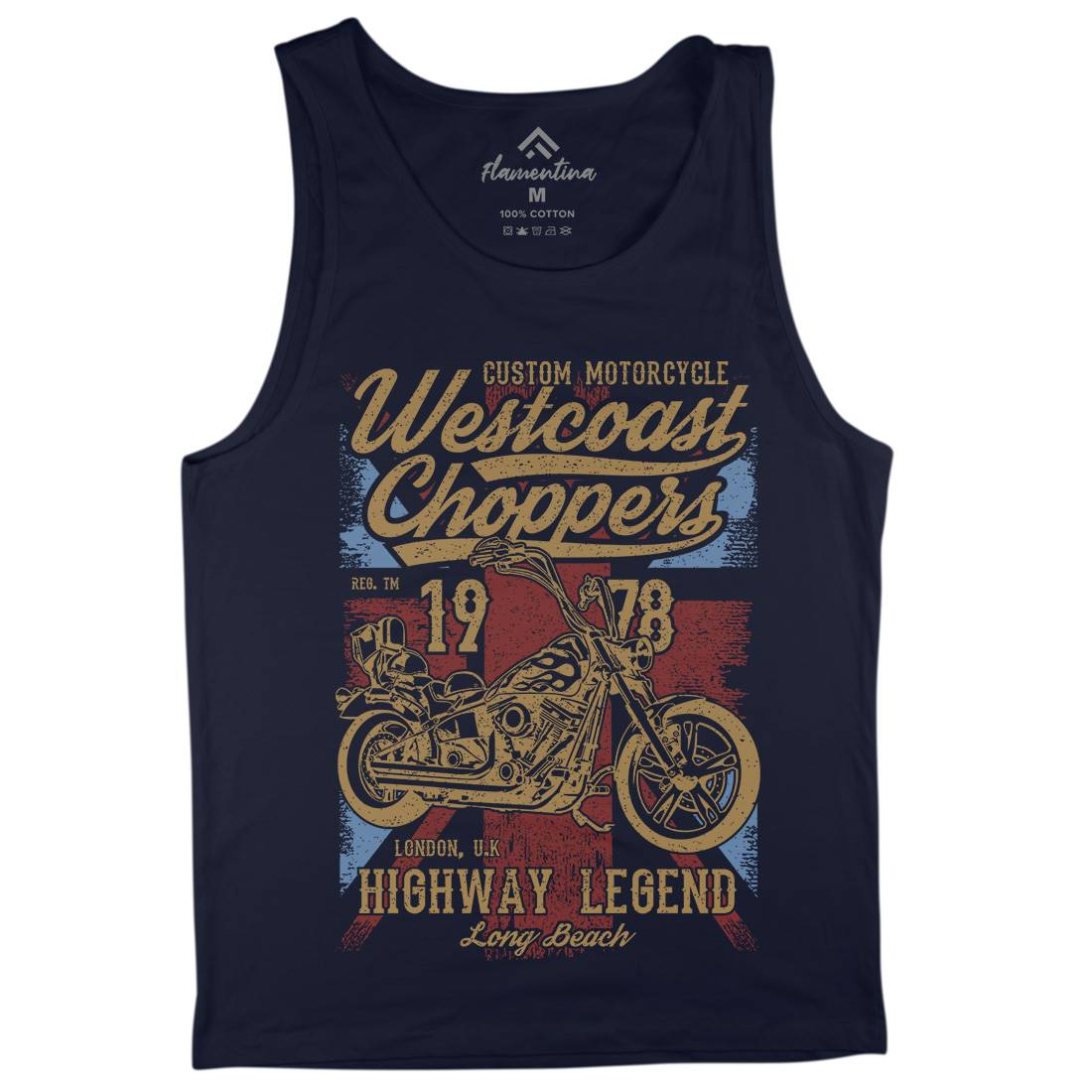 Westcoast Choppers Mens Tank Top Vest Motorcycles A791