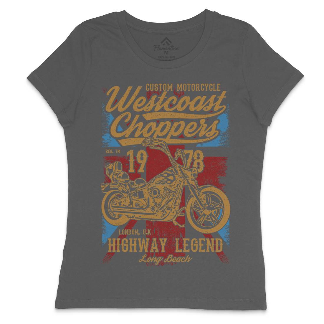 Westcoast Choppers Womens Crew Neck T-Shirt Motorcycles A791