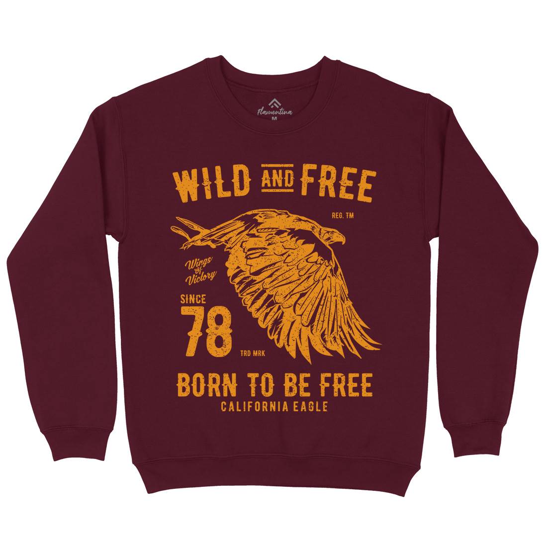 Wild And Free Kids Crew Neck Sweatshirt Army A792