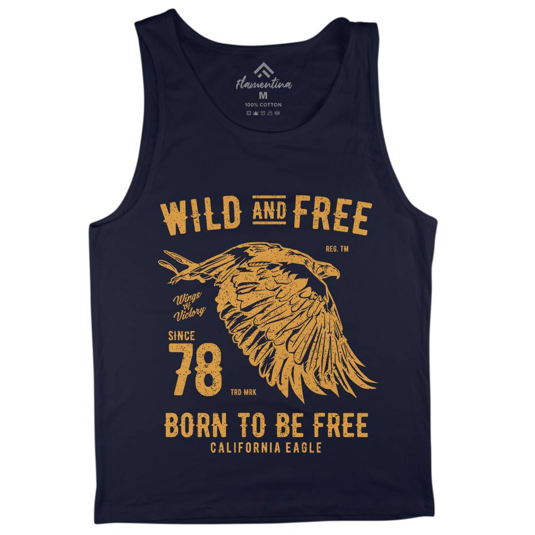 Wild And Free Mens Tank Top Vest Army A792