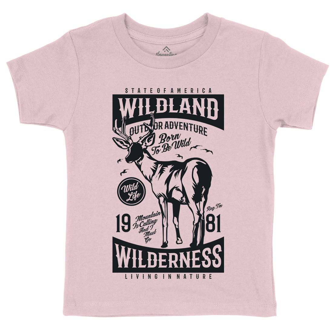 Wild Land Kids Organic Crew Neck T-Shirt Nature A793