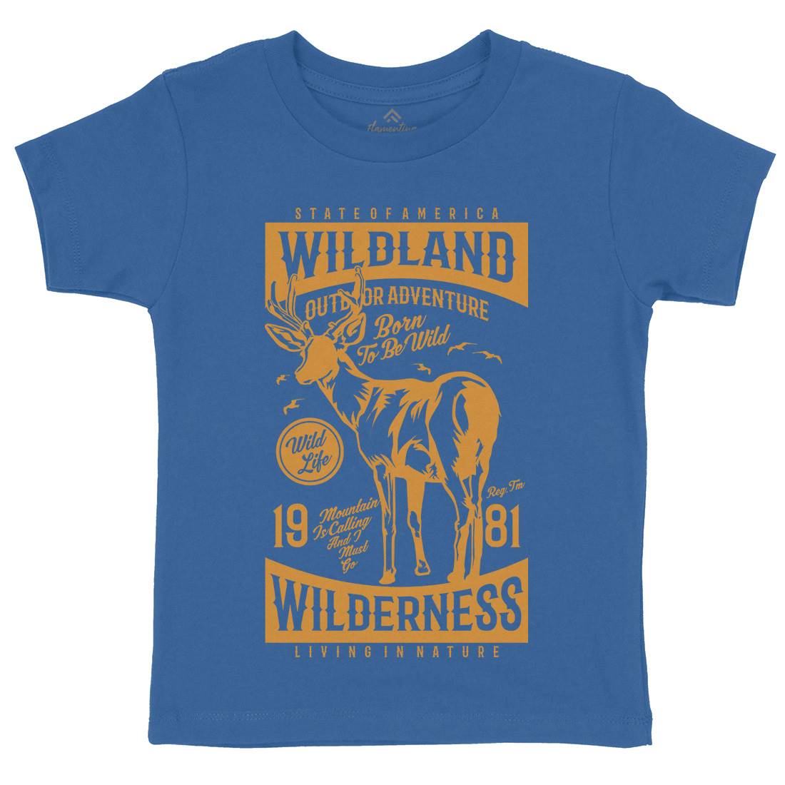 Wild Land Kids Organic Crew Neck T-Shirt Nature A793