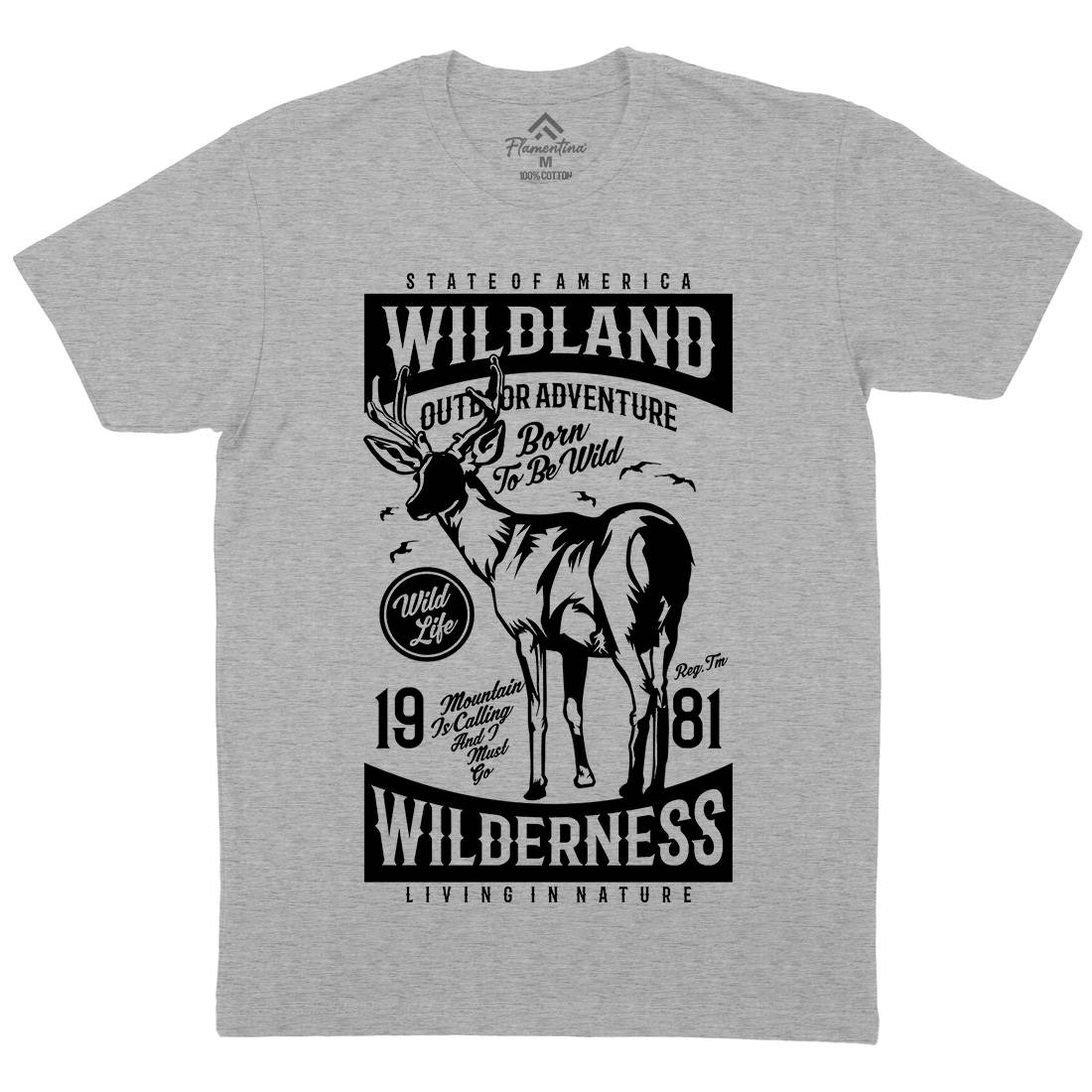 Wild Land Mens Crew Neck T-Shirt Nature A793