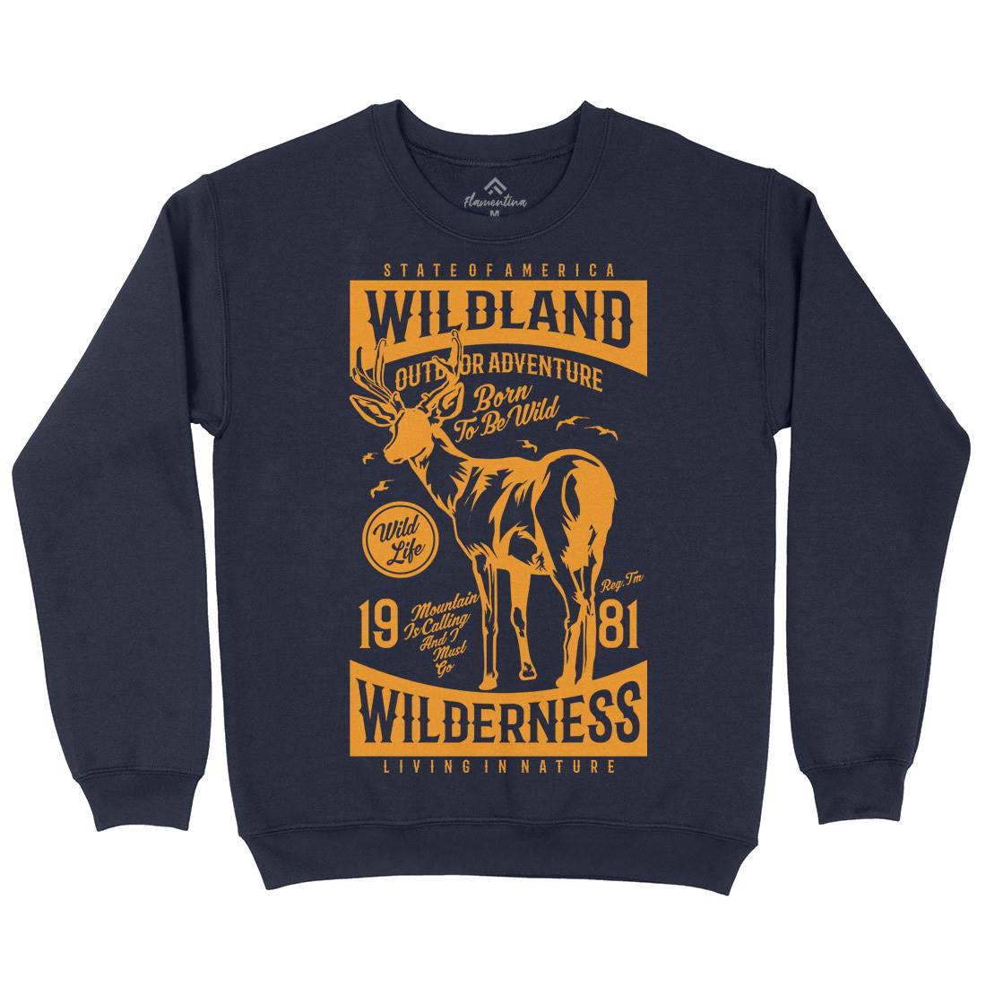 Wild Land Mens Crew Neck Sweatshirt Nature A793