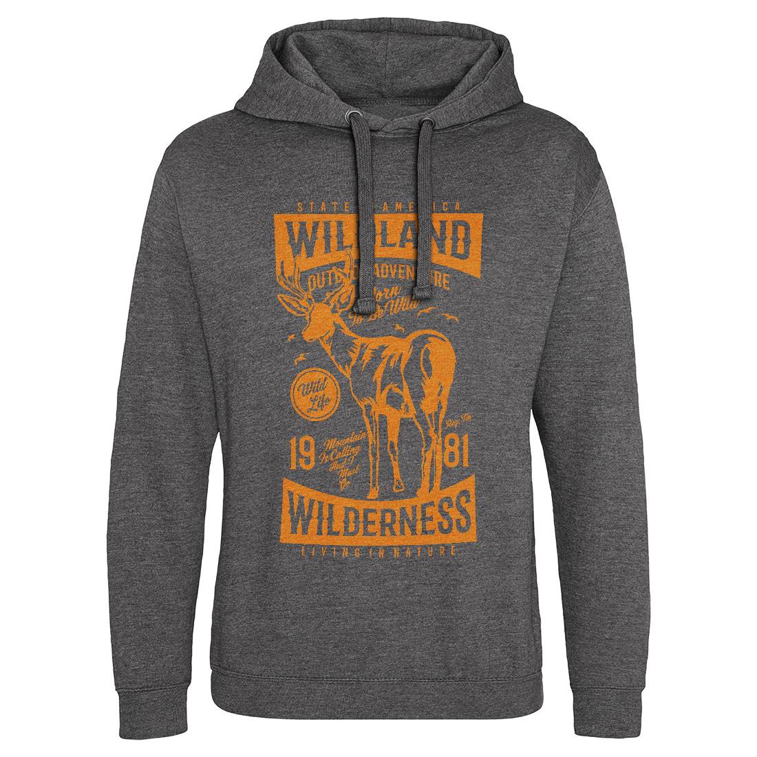 Wild Land Mens Hoodie Without Pocket Nature A793