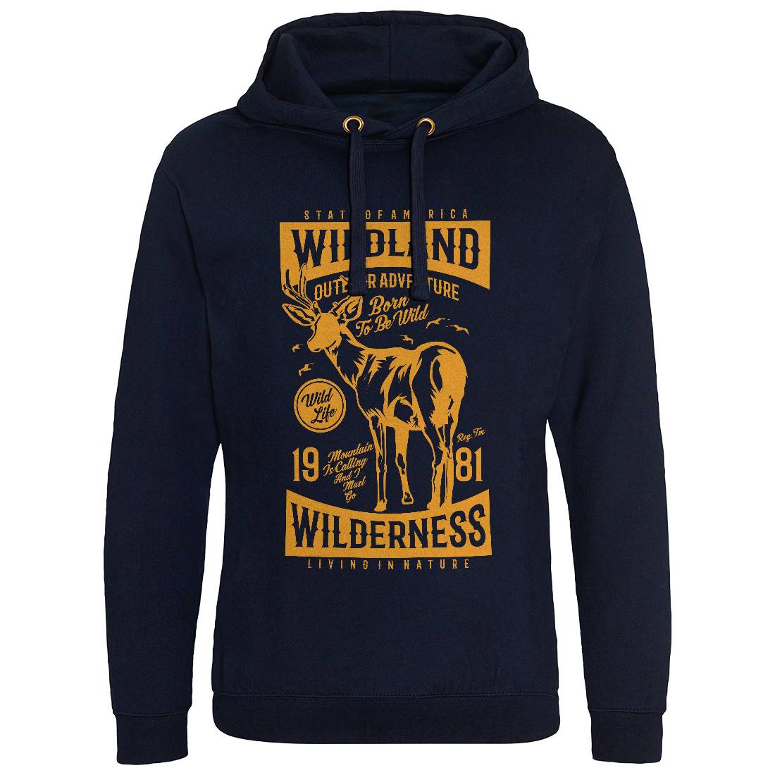 Wild Land Mens Hoodie Without Pocket Nature A793