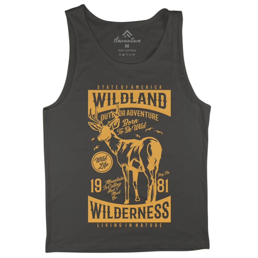Wild Land Mens Tank Top Vest Nature A793