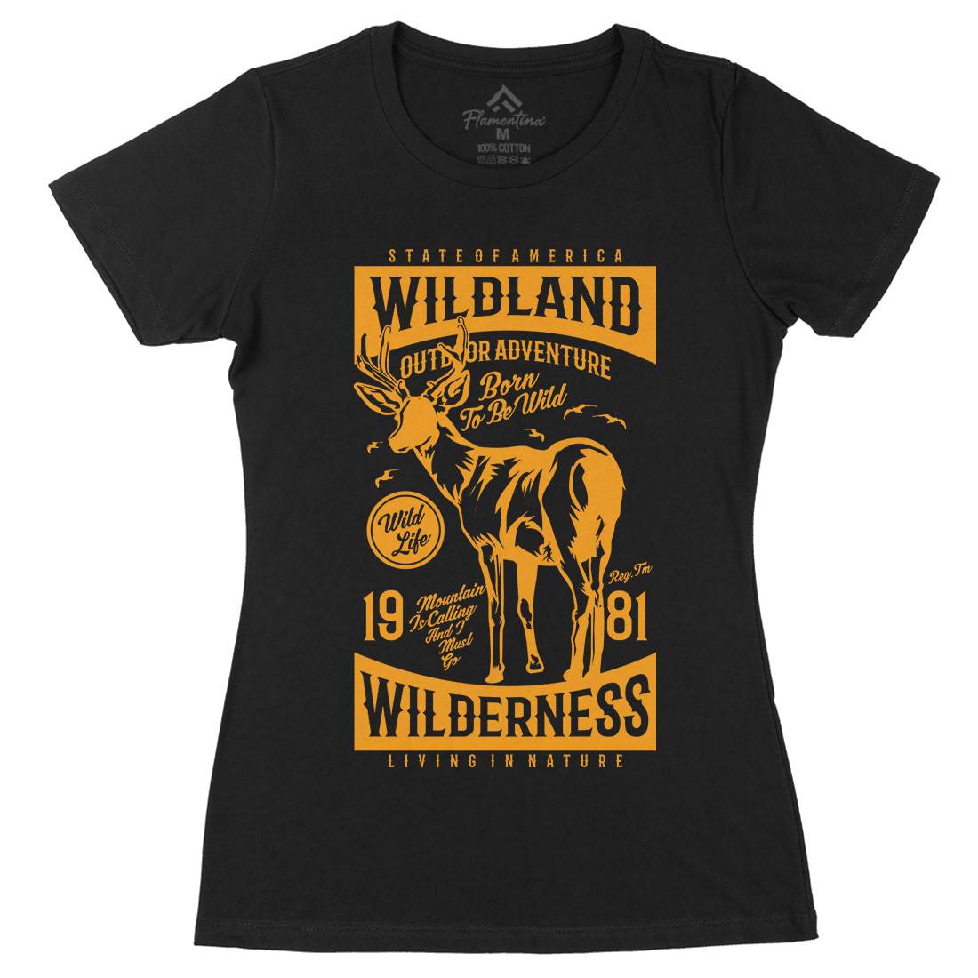 Wild Land Womens Organic Crew Neck T-Shirt Nature A793
