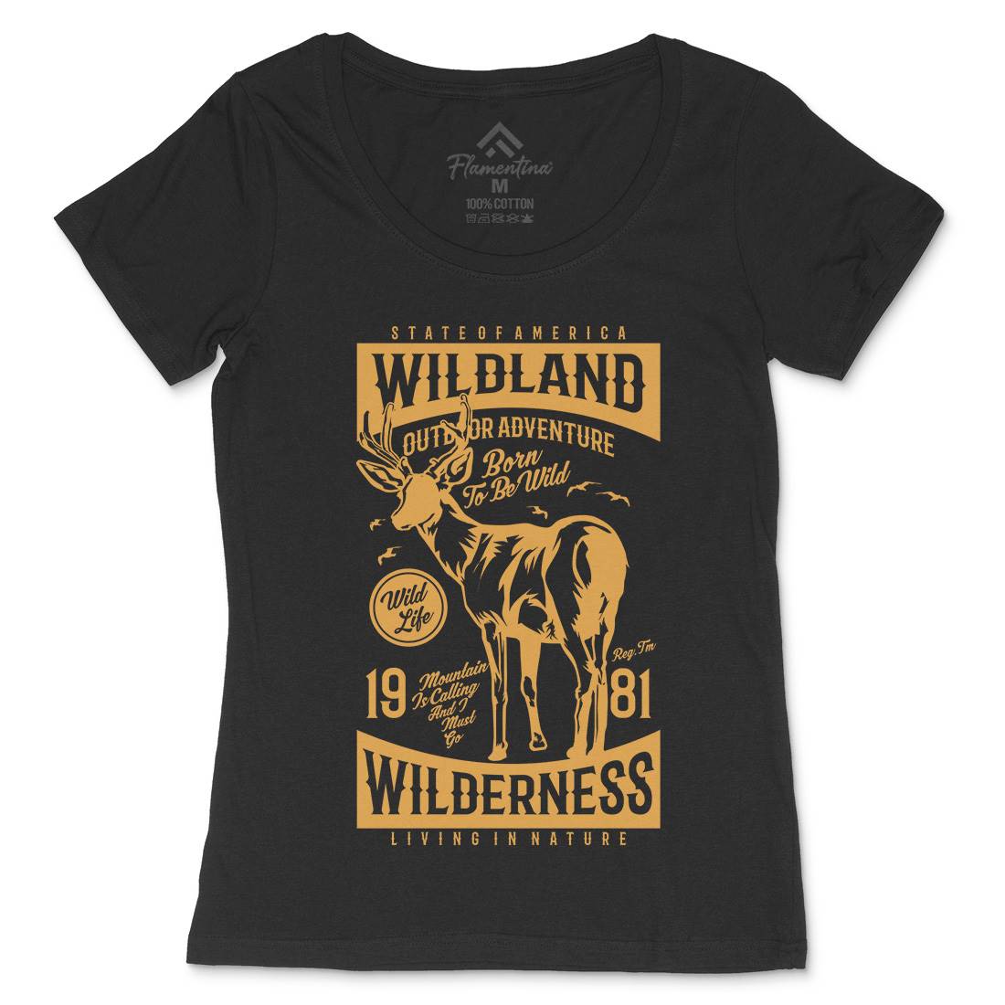 Wild Land Womens Scoop Neck T-Shirt Nature A793