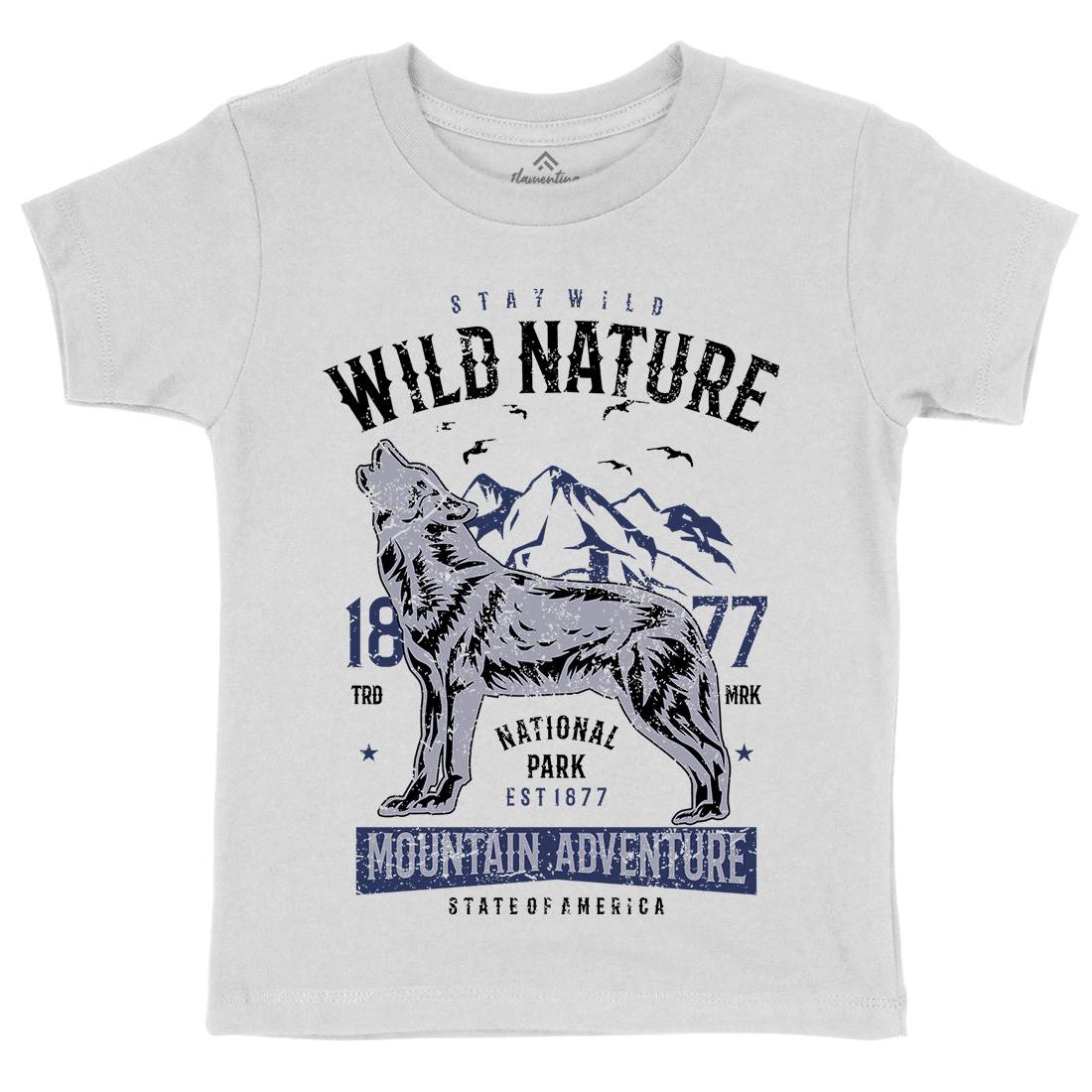 Wild Kids Crew Neck T-Shirt Nature A794
