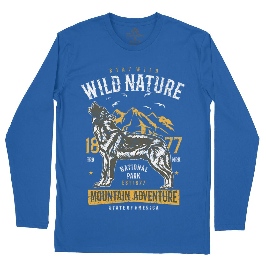 Wild Mens Long Sleeve T-Shirt Nature A794