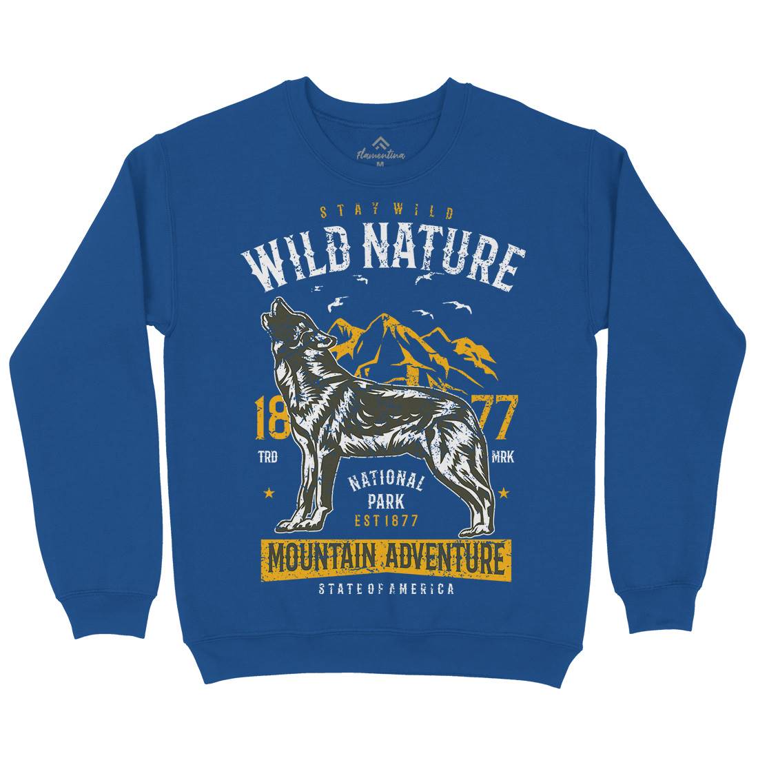 Wild Mens Crew Neck Sweatshirt Nature A794