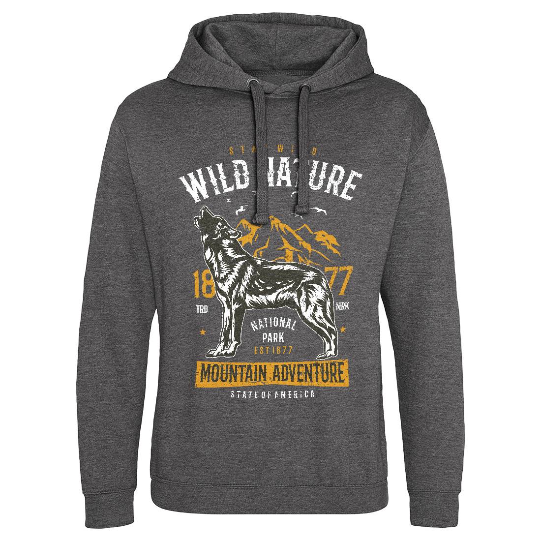 Wild Mens Hoodie Without Pocket Nature A794