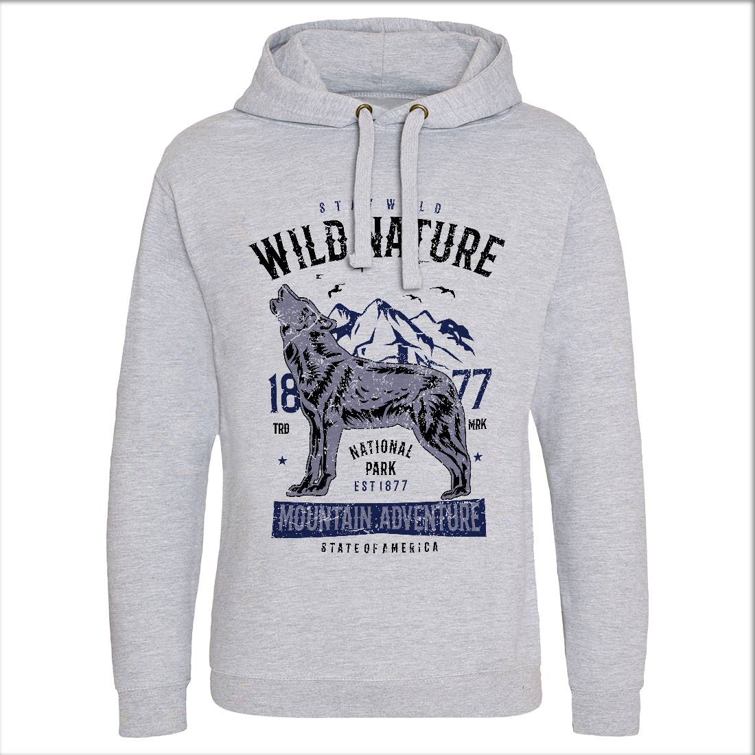 Wild Mens Hoodie Without Pocket Nature A794