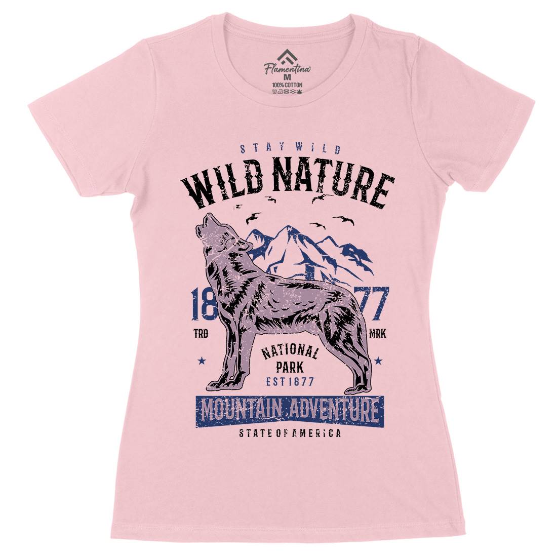 Wild Womens Organic Crew Neck T-Shirt Nature A794