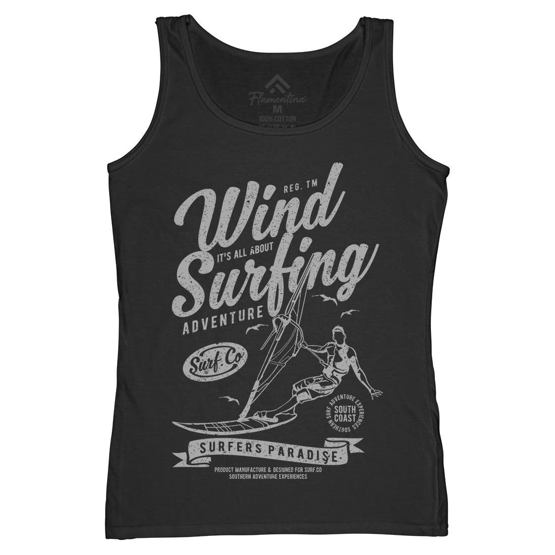Wind Surfing Womens Organic Tank Top Vest Surf A795