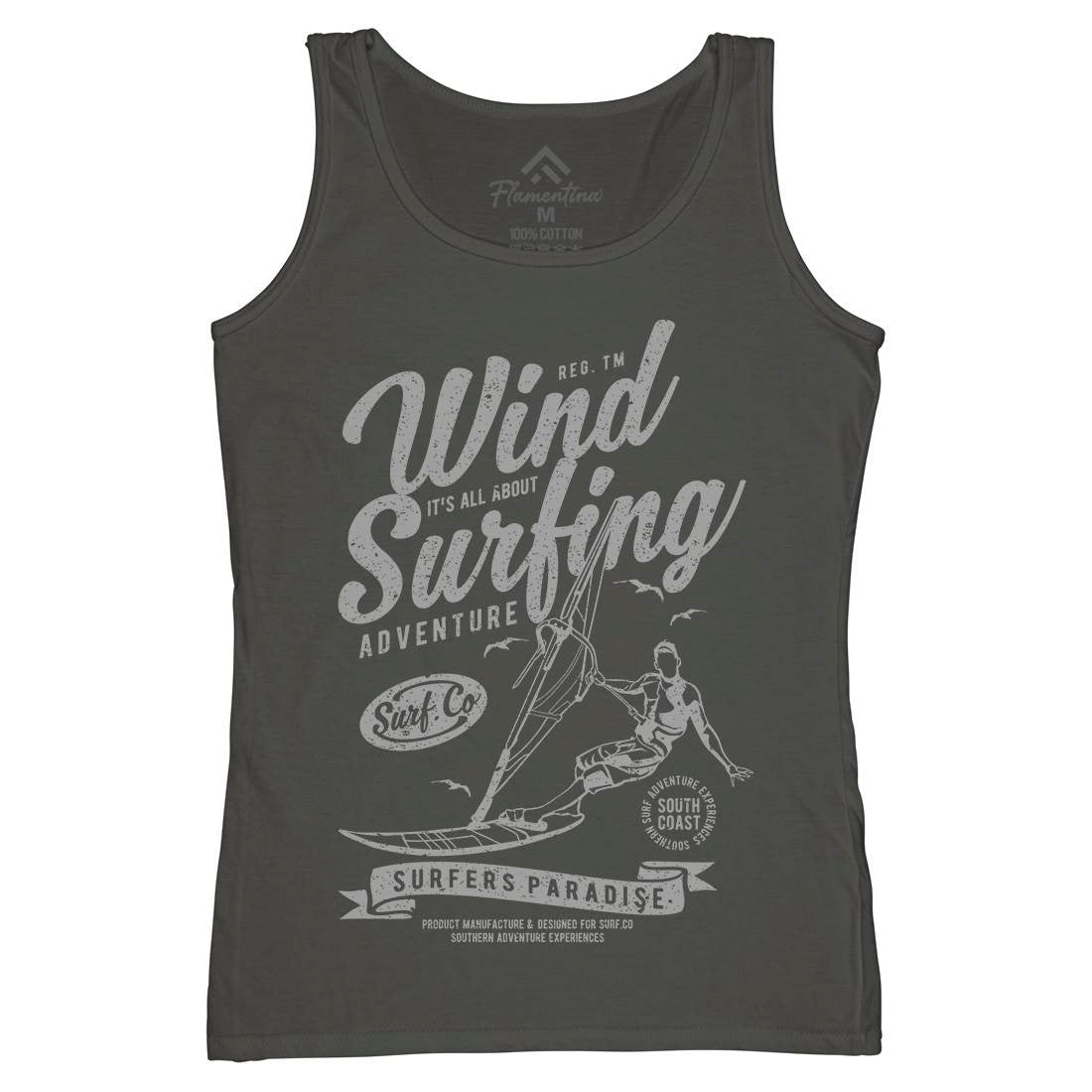 Wind Surfing Womens Organic Tank Top Vest Surf A795
