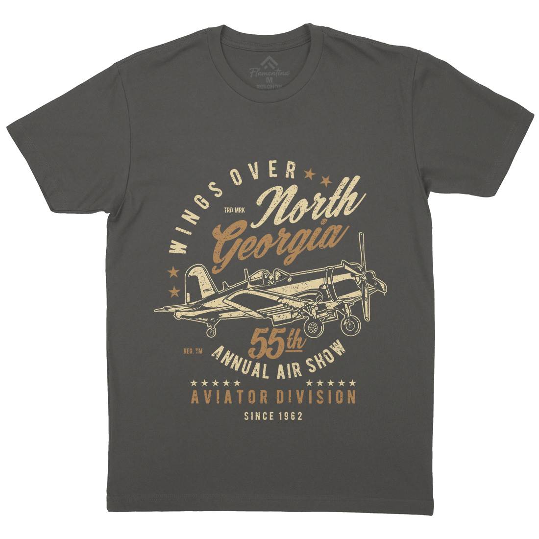Wings Over North Georgia Mens Crew Neck T-Shirt Vehicles A796