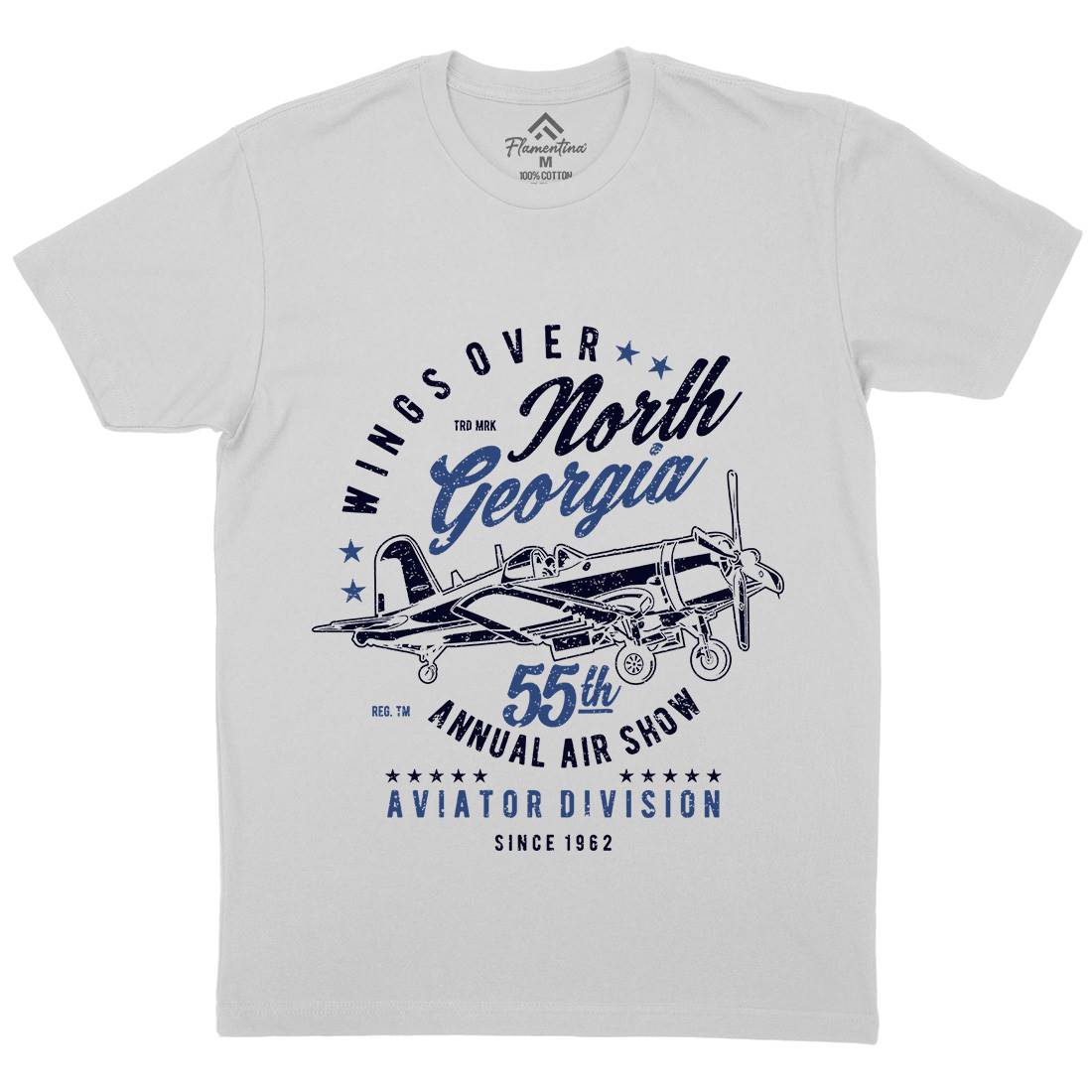 Wings Over North Georgia Mens Crew Neck T-Shirt Vehicles A796
