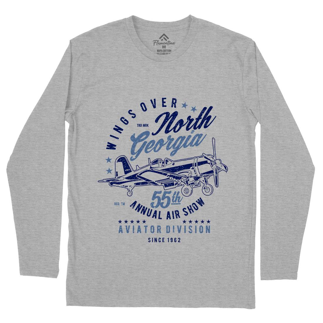 Wings Over North Georgia Mens Long Sleeve T-Shirt Vehicles A796