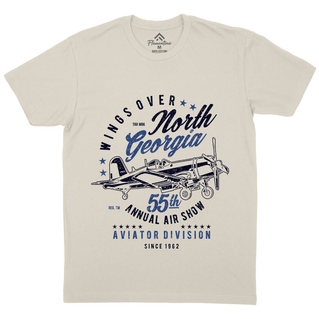 Wings Over North Georgia Mens Organic Crew Neck T-Shirt Vehicles A796