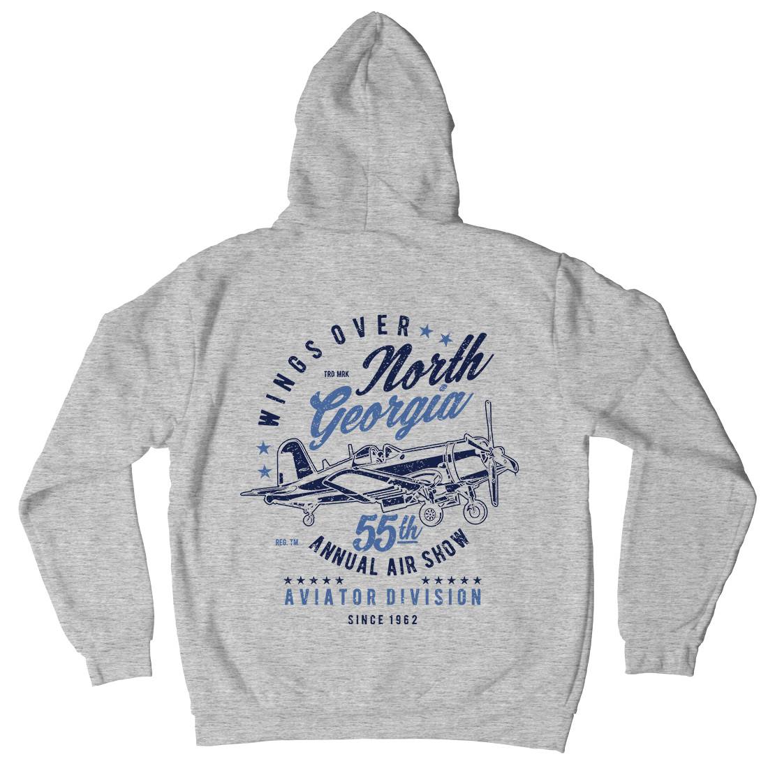 Wings Over North Georgia Kids Crew Neck Hoodie Vehicles A796