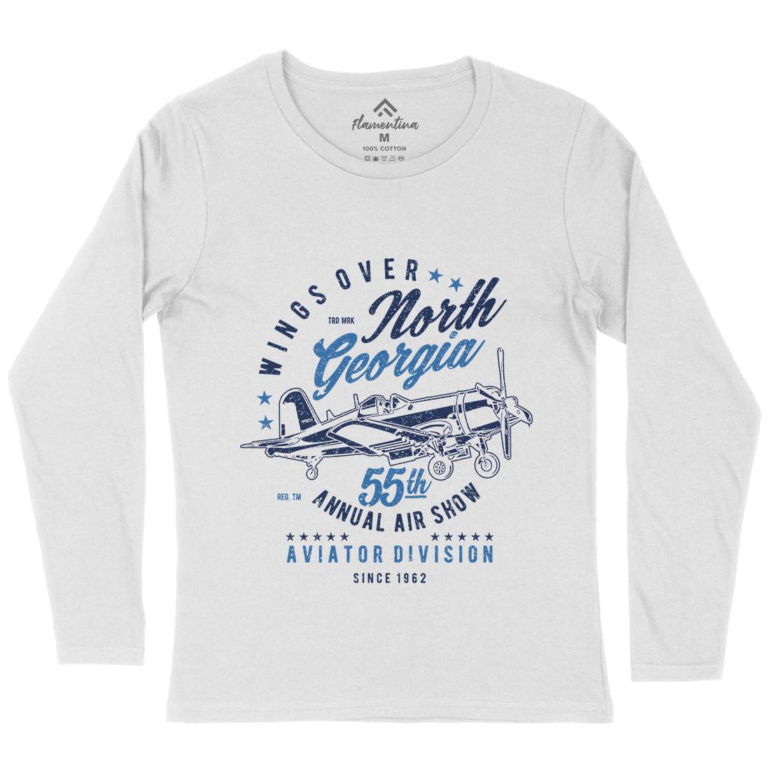 Wings Over North Georgia Womens Long Sleeve T-Shirt Vehicles A796