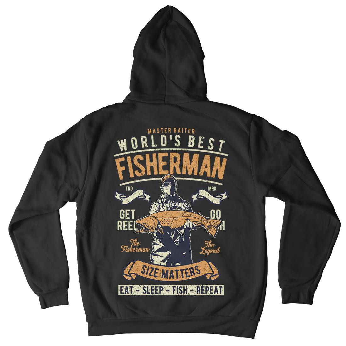 World&#39;s Best Fisherman Kids Crew Neck Hoodie Fishing A797