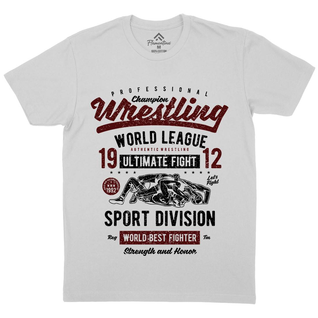 Wrestling Mens Crew Neck T-Shirt Sport A798